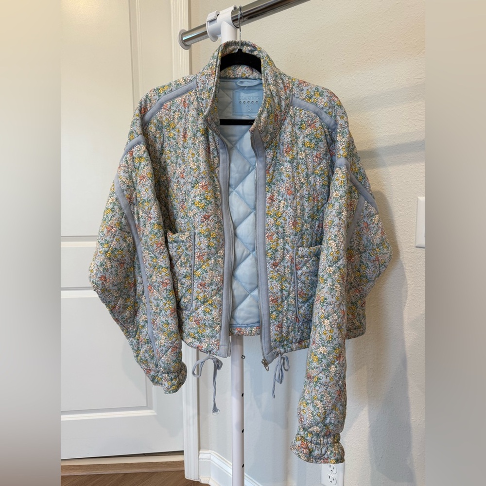 BLANKNYC floral quilted jacket